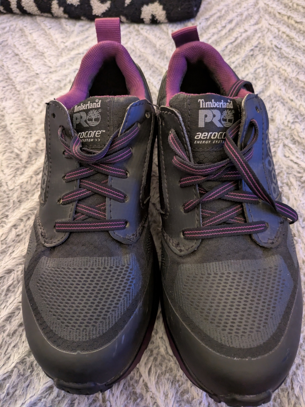Timberland PRO Women's Black and Purple Work Sneakers
